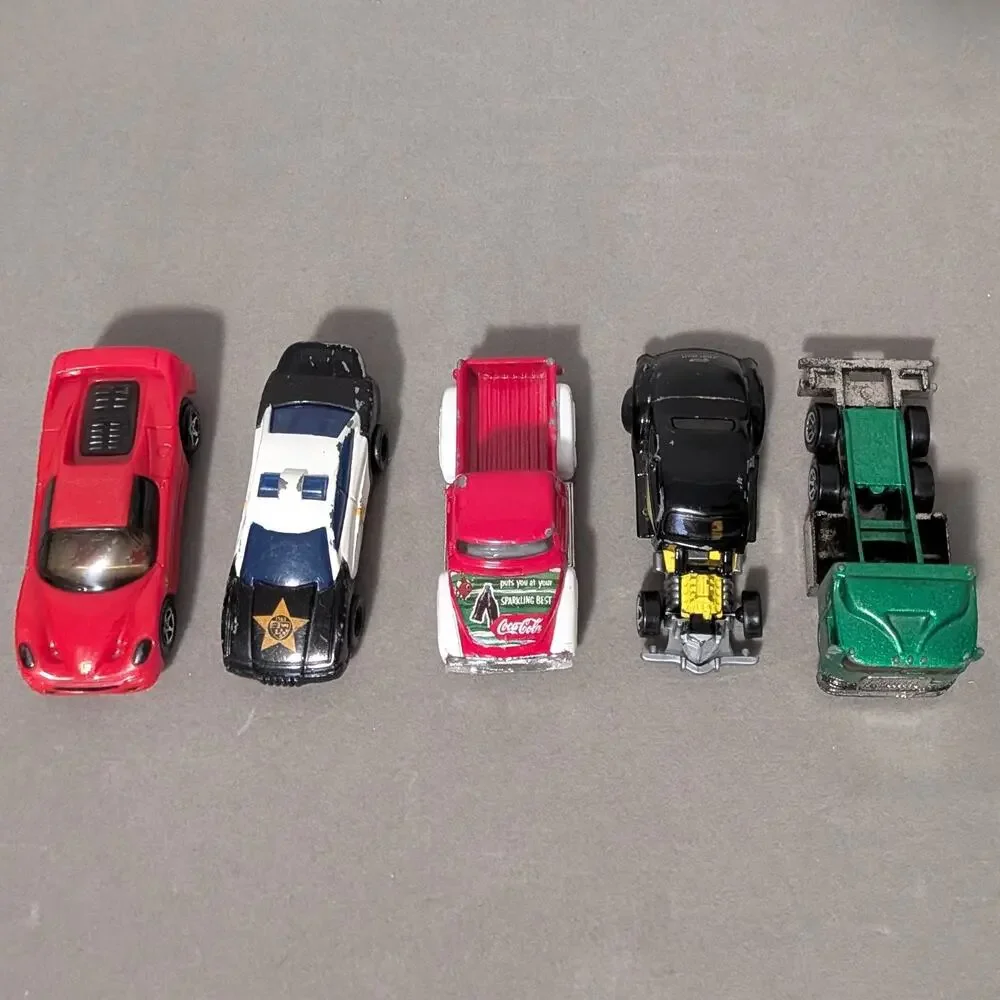 Lot of 5 Vintage Matchbox Cars 1990s Diecast Toy Vehicles Loose Play Worn